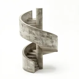 Art Nouveau spiral staircase