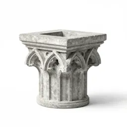 Gothic column capital