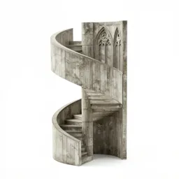 Gothic spiral staircase