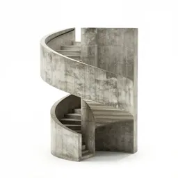 Modernist spiral staircase