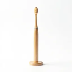 Electric toothbrush on a stand