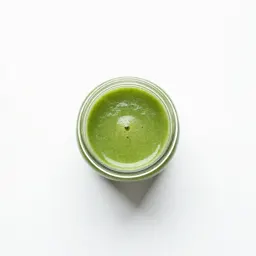 Green smoothie in a jar