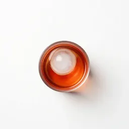 Negroni with an ice sphere