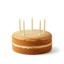 Birthday cake with candles