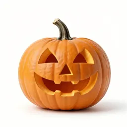 Carved pumpkin lantern
