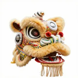 Lion dance head