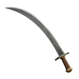 Curved scimitar
