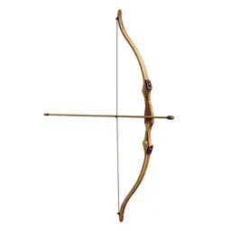Longbow with a quiver