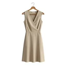 Wrap dress on a hanger