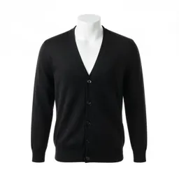 Sharply tailored cardigan