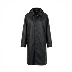 Sharply tailored raincoat