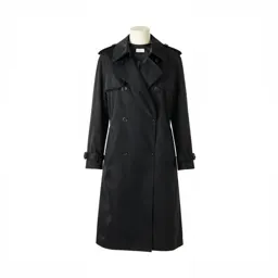 Sharply tailored trench coat