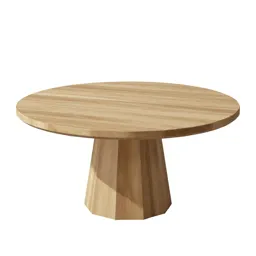 Round pedestal dining table