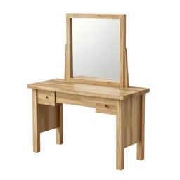 Vanity table with a mirror
