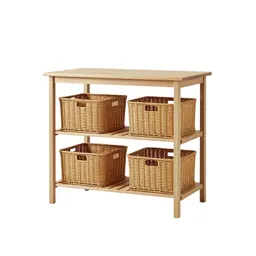 Changing table with baskets