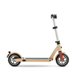 Scooter with a folding stem