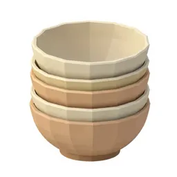 Stack of nesting mixing bowls