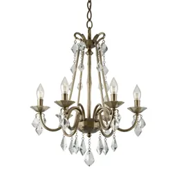 Chandelier with glass drops