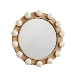 Mirror with bulb surround