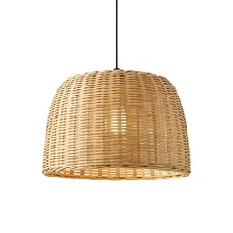 Rattan pendant shade