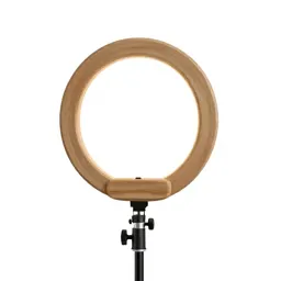 Ring light on a stand