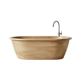 Bathing tub with a hose