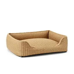 Woven dog bed