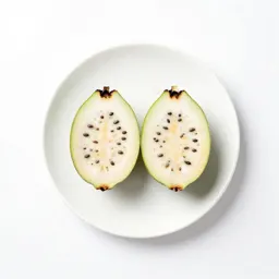 Feijoa cut in two