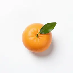 Mandarin with leaves
