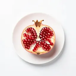 Pomegranate broken open