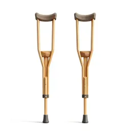 Pair of forearm crutches