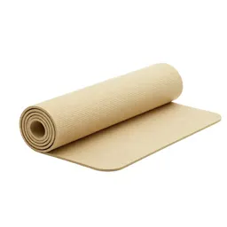 Yoga mat rolled up