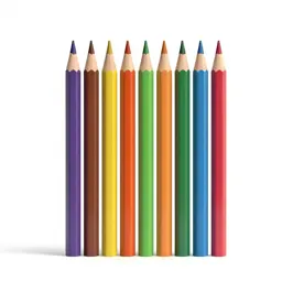 Set of coloured pencils