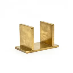 Brass bookend pair