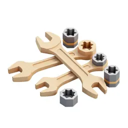 Socket wrench set in a case