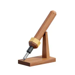 Soldering iron with a stand