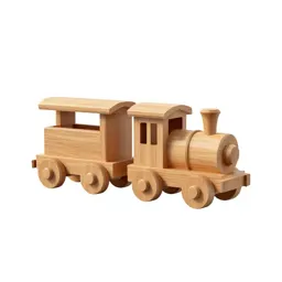 Wooden train track piece