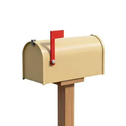Mailbox on a post