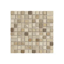 Mosaic floor tile section