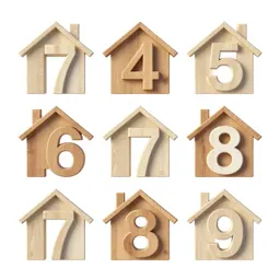 Set of house numbers