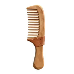 Comb in a leather sleeve