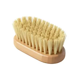 Natural bristle body brush