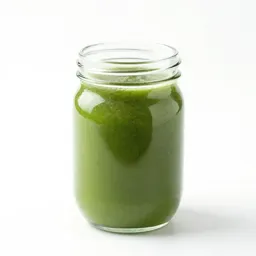 Green smoothie in a jar
