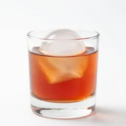 Negroni with an ice sphere