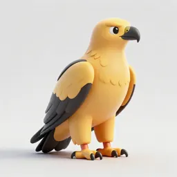Golden eagle perched