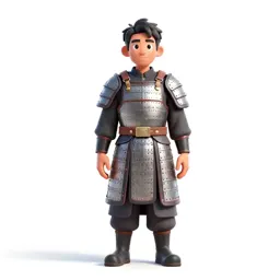 Temple guardian in ceremonial armour