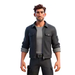 Veteran mercenary with a scarred face