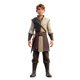 Elven archer in layered silks