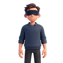Oracle with blindfolded eyes
