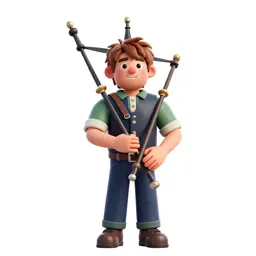 Highland piper